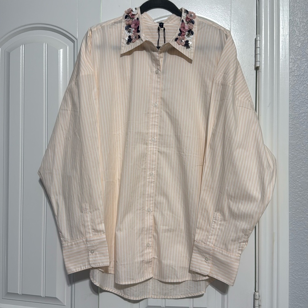 NWT Express Boyfriend Portofino XL Shirt